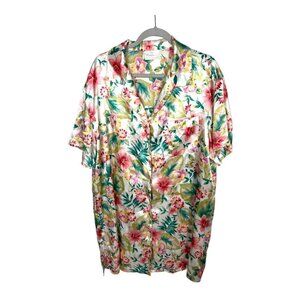Vintage Cabernet‎ sleepwear floral button up dress